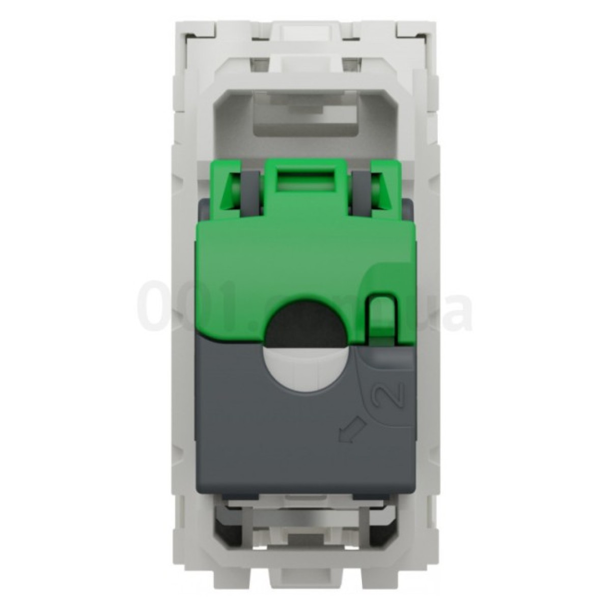 Розетка компьютерная RJ45 кат.5 UTP (1 модуль) Unica New белая, Schneider Electric 98_98.jpg - фото 4