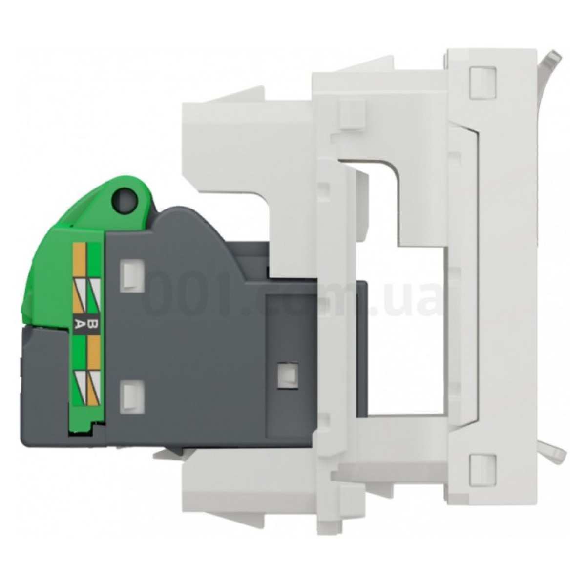 Розетка компьютерная RJ45 кат.5 UTP (1 модуль) Unica New белая, Schneider Electric 98_98.jpg - фото 5
