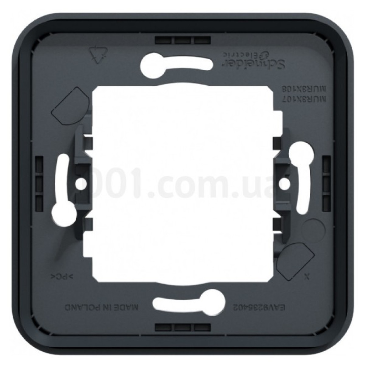 Рамка 1-постовая Mureva Styl черная IP55, Schneider Electric 98_98.jpg - фото 5