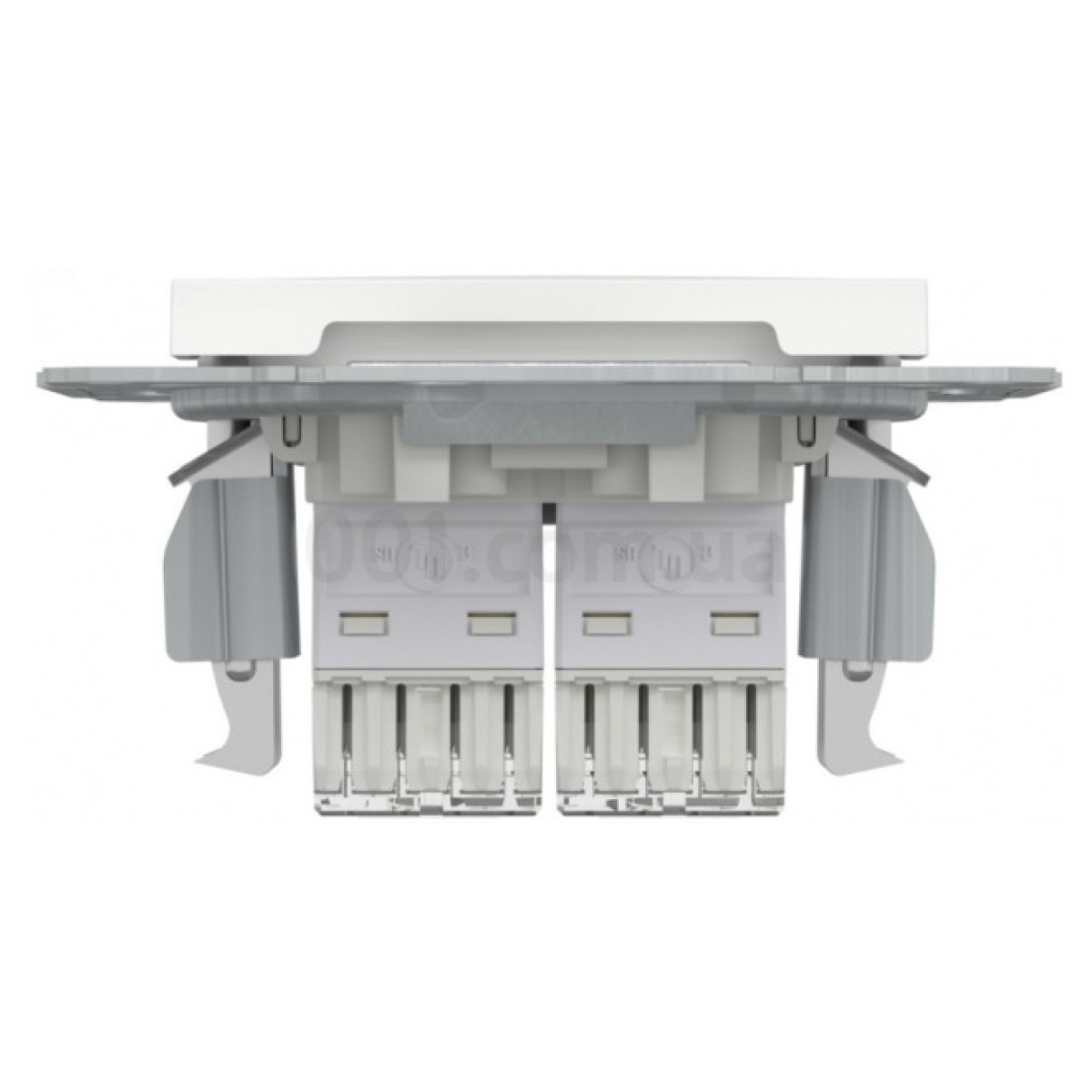 Розетка компьютерная (RJ45) кат.5e UTP двойная Asfora белая БЕЗ РАМКИ, Schneider Electric 98_98.jpg - фото 8