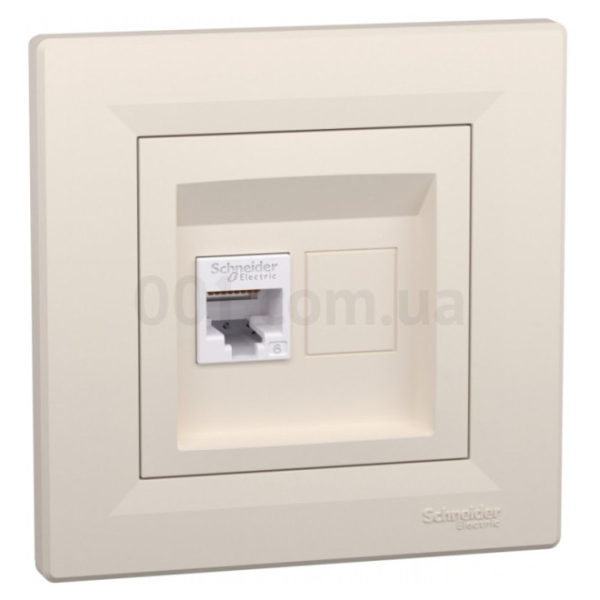 Розетка компьютерная (RJ45) кат.6 UTP Asfora кремовая, Schneider Electric 256_256.jpg