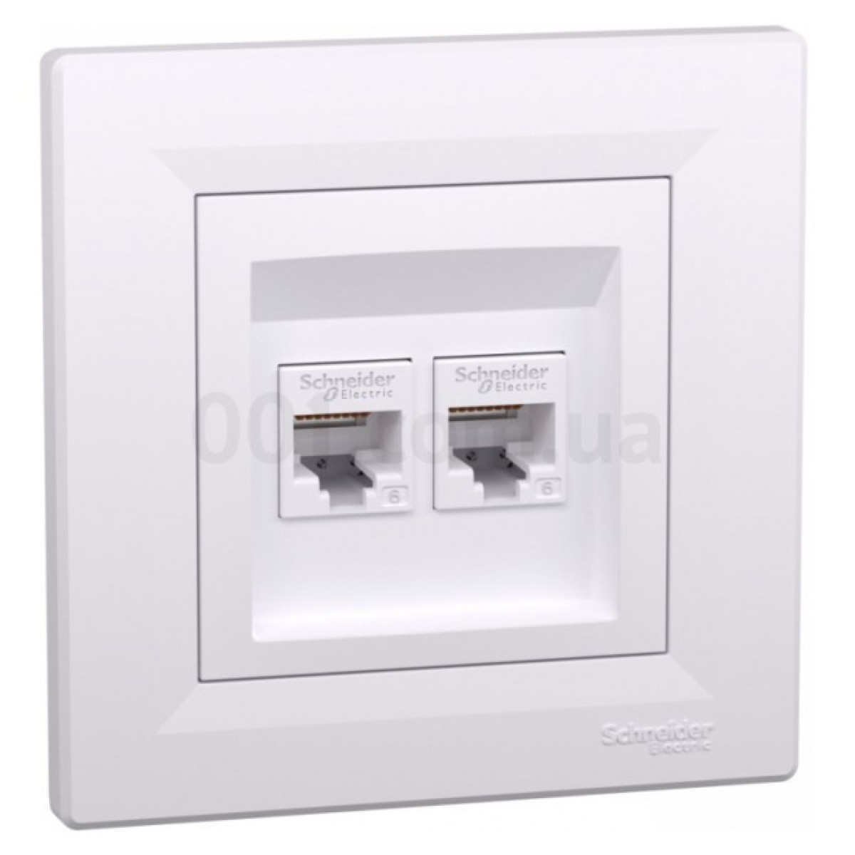 Розетка компьютерная (RJ45) кат.6 UTP двойная Asfora белая, Schneider Electric 256_256.jpg