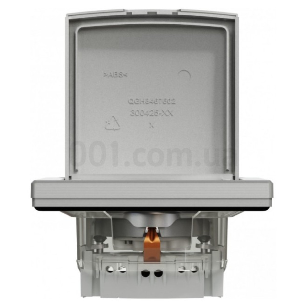 Розетка с з/к, защитными шторками и крышкой IP44 Asfora алюминий, Schneider Electric 98_98.jpg - фото 4