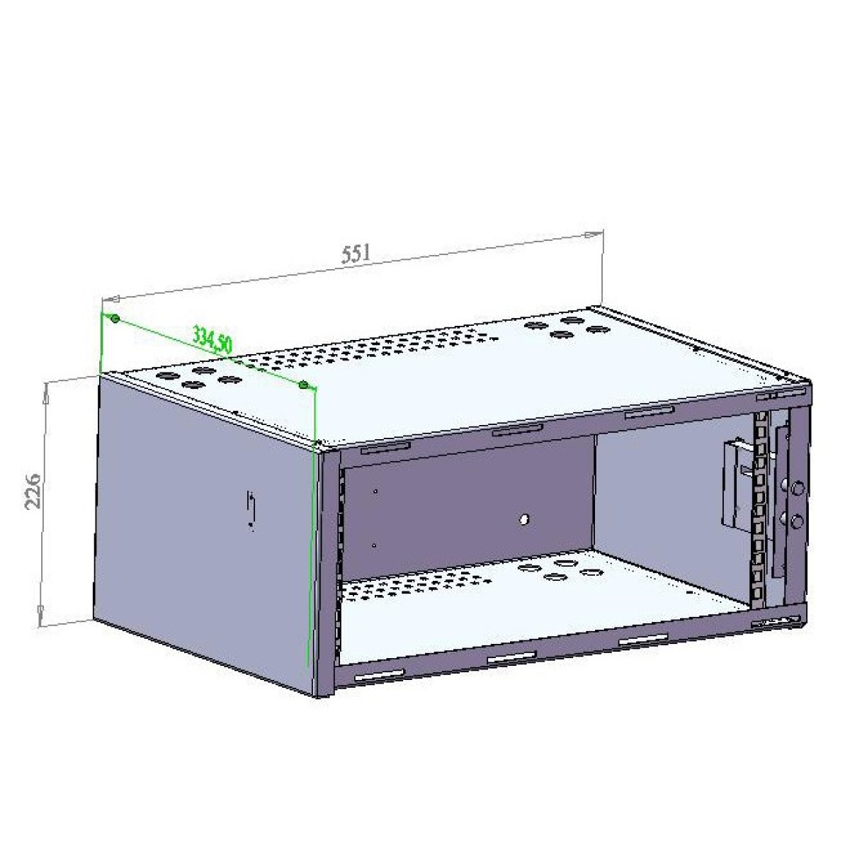 Настенный антивандальный шкаф 4U (4U350AV) 98_98.jpg - фото 5