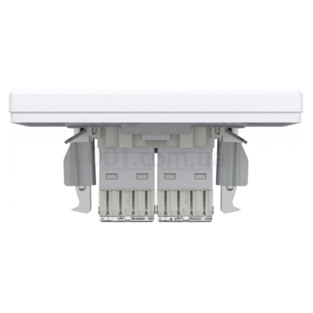 Розетка компьютерная (RJ45) кат.6 UTP двойная Asfora белая, Schneider Electric 98_98.jpg - фото 2