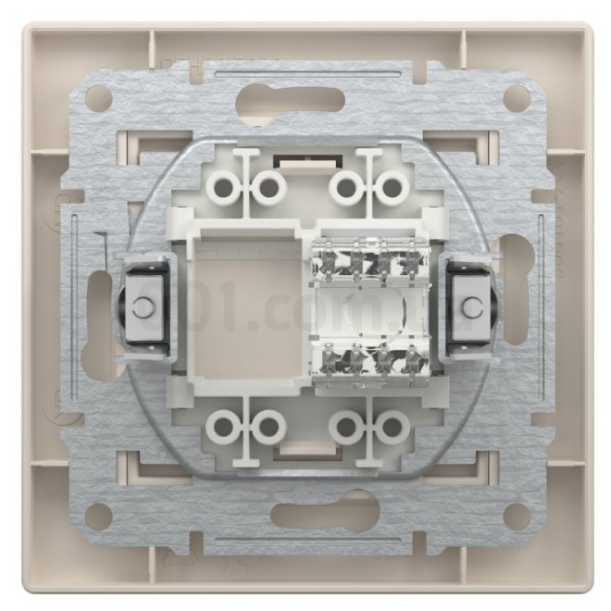 Розетка компьютерная (RJ45) кат.6 UTP Asfora кремовая, Schneider Electric 98_98.jpg - фото 2