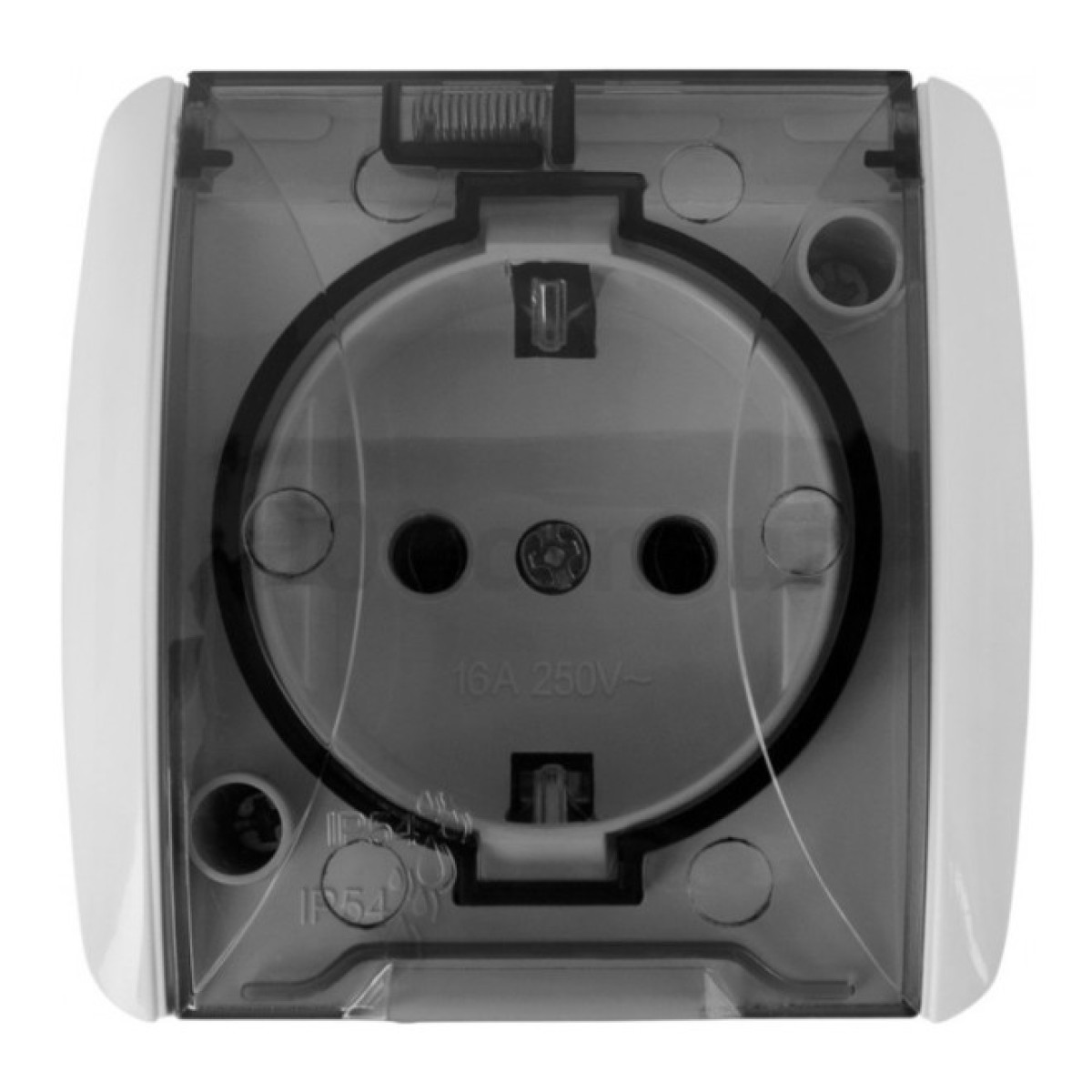Розетка одинарная e.aqua.1231.grt с з/к для внешнего монтажа IP54 крышка прозрачная, E.NEXT 98_98.jpg - фото 6
