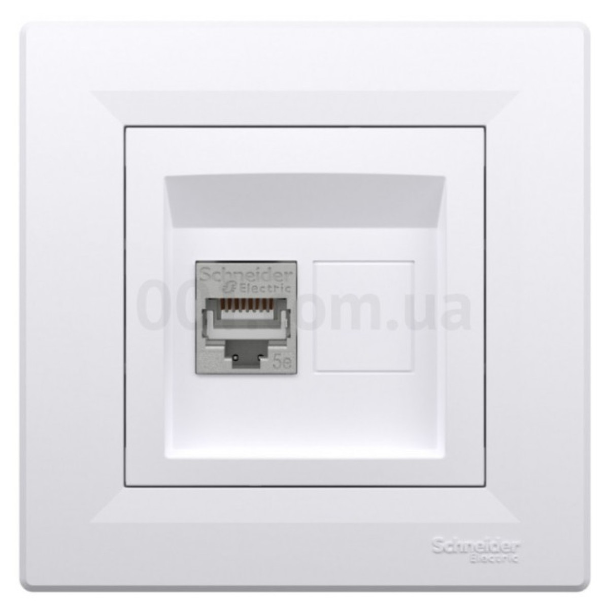 Розетка компьютерная (RJ45) кат.5e STP Asfora белая, Schneider Electric 98_98.jpg - фото 3