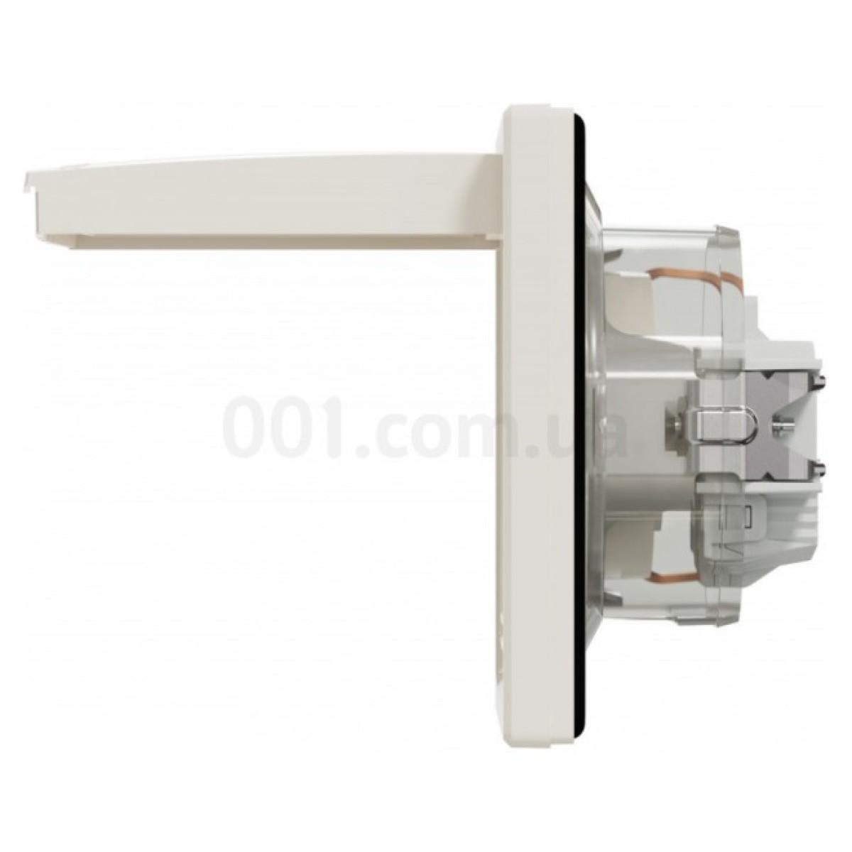 Розетка с з/к, защитными шторками и крышкой IP44 Asfora кремовая, Schneider Electric 98_98.jpg - фото 4