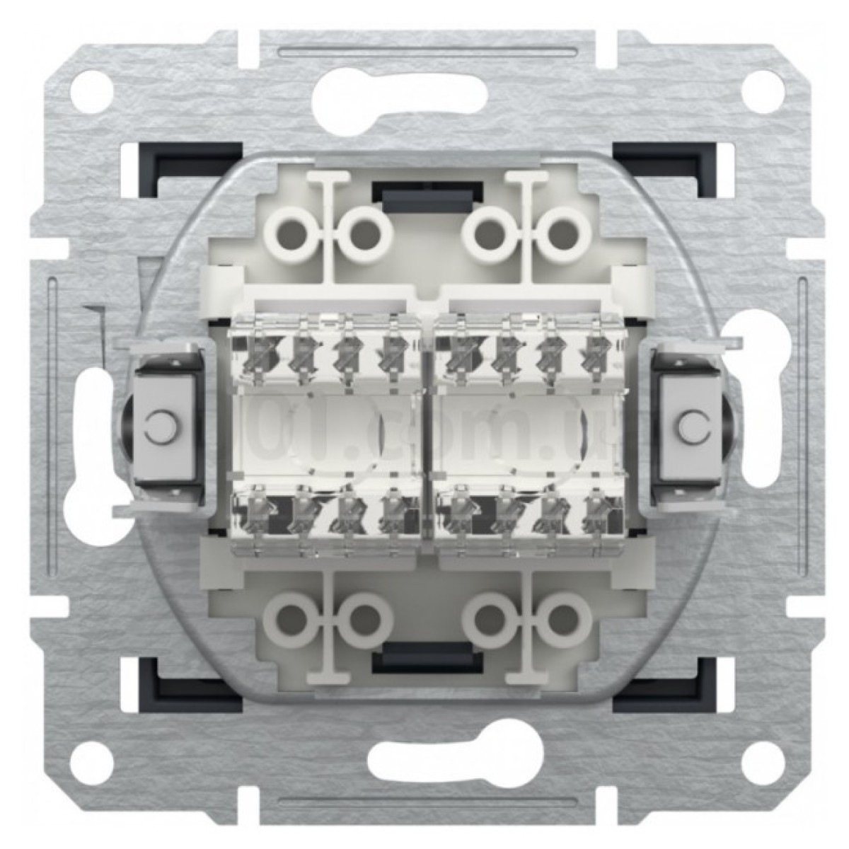 Розетка компьютерная (RJ45) кат.6 UTP двойная Asfora антрацит, Schneider Electric 98_98.jpg - фото 2