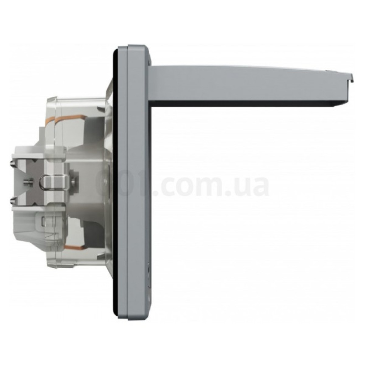 Розетка с з/к, защитными шторками и крышкой IP44 Asfora сталь, Schneider Electric 98_98.jpg - фото 4