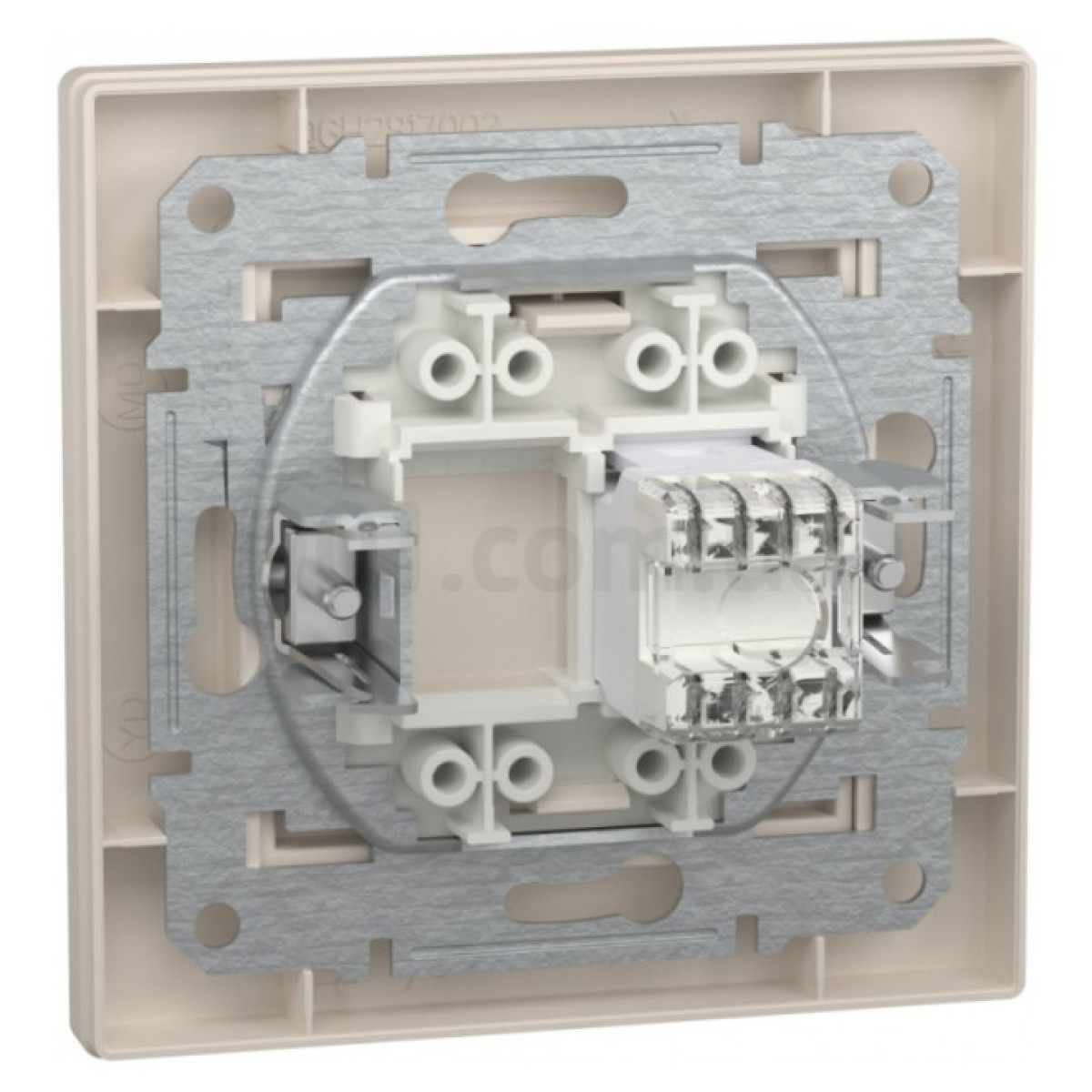 Розетка компьютерная (RJ45) кат.6 UTP Asfora кремовая, Schneider Electric 98_98.jpg - фото 3