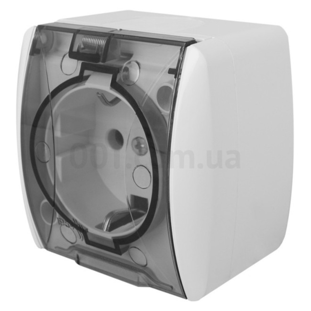 Розетка одинарная e.aqua.1231.grt с з/к для внешнего монтажа IP54 крышка прозрачная, E.NEXT 256_256.jpg