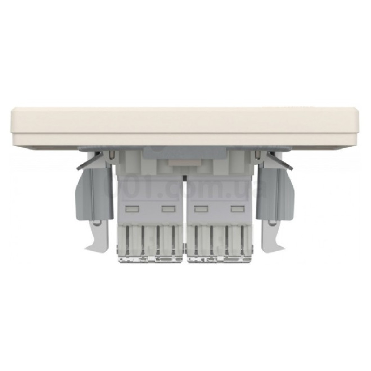 Розетка компьютерная (RJ45) кат.6 UTP двойная Asfora кремовая, Schneider Electric 98_98.jpg - фото 4