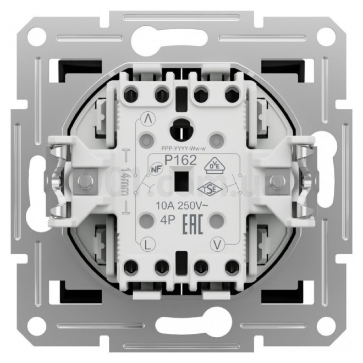 Выключатель для жалюзи (самозажимные клеммы) Asfora антрацит, Schneider Electric 98_98.jpg - фото 6
