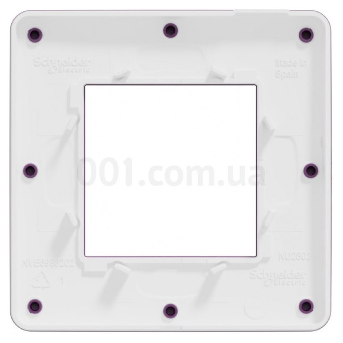 Рамка 1-постовая Unica Studio лиловая/белая, Schneider Electric 98_98.jpg - фото 3