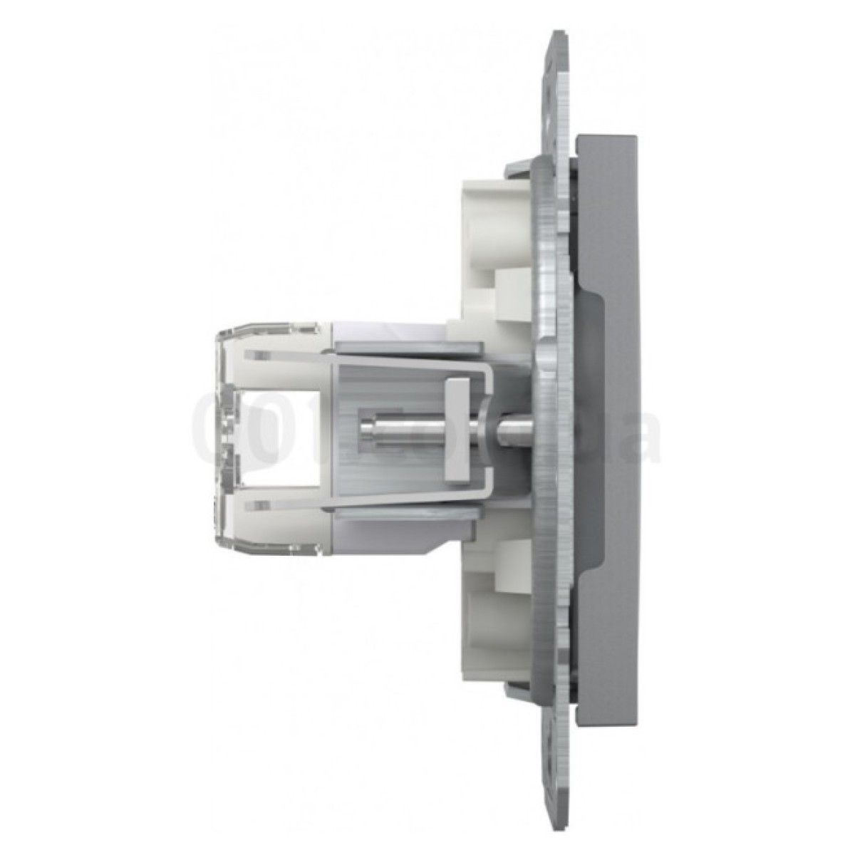 Розетка компьютерная (RJ45) кат.5e UTP двойная Asfora сталь, Schneider Electric 98_98.jpg - фото 4