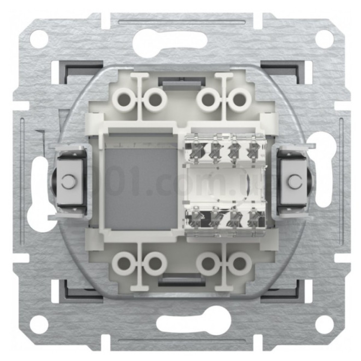 Розетка компьютерная (RJ45) кат.6 UTP Asfora сталь, Schneider Electric 98_98.jpg - фото 4