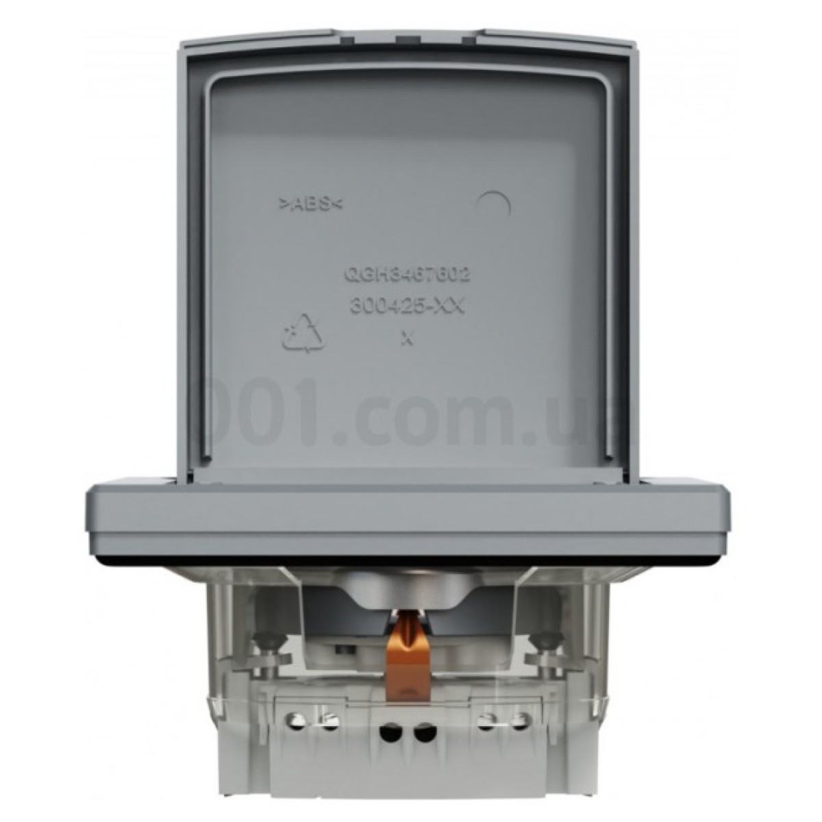 Розетка с з/к, защитными шторками и крышкой IP44 Asfora сталь, Schneider Electric 98_98.jpg - фото 6