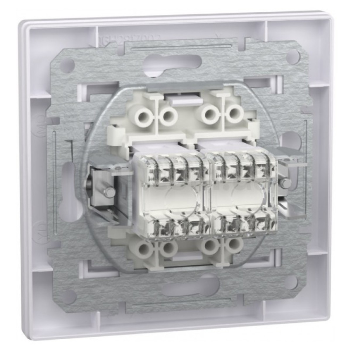 Розетка компьютерная (RJ45) кат.6 UTP двойная Asfora белая, Schneider Electric 98_98.jpg - фото 5
