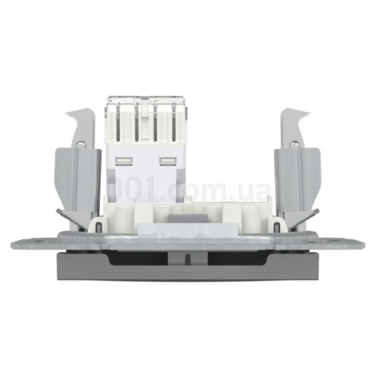 Розетка компьютерная (RJ45) кат.6 UTP Asfora сталь, Schneider Electric 98_98.jpg - фото 7