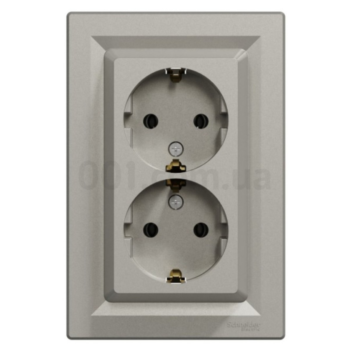 Розетка с з/к двойная Asfora бронза, Schneider Electric 98_98.jpg - фото 3