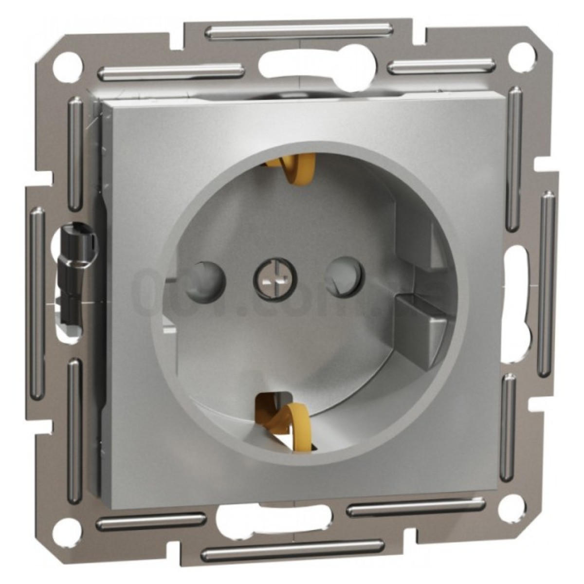 Розетка с з/к и защитными шторками Asfora алюминий, Schneider Electric 256_256.jpg