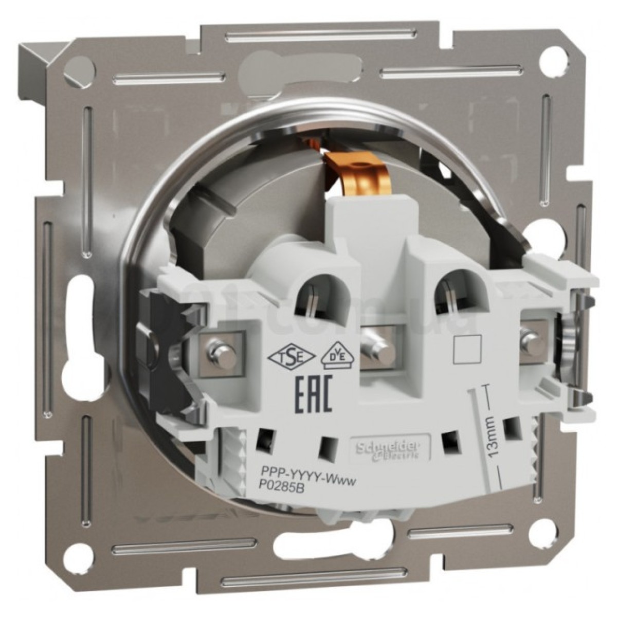Розетка с з/к и крышкой Asfora бронза, Schneider Electric 98_98.jpg - фото 7