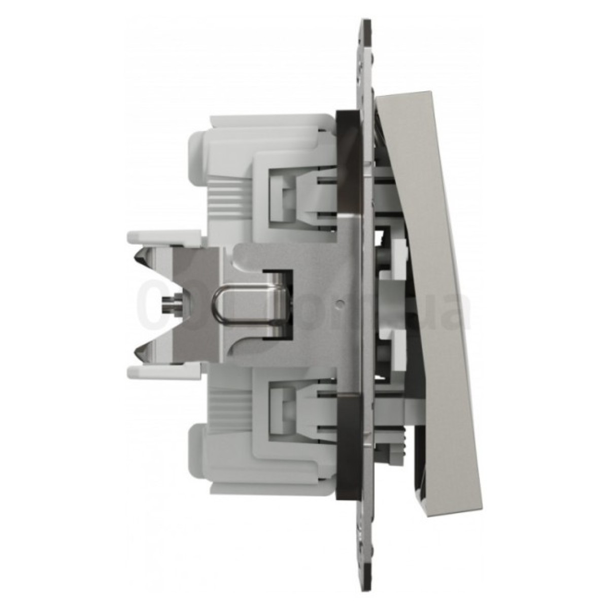 Переключатель двухклавишный (самозажимные клеммы) Asfora бронза, Schneider Electric 98_98.jpg - фото 10
