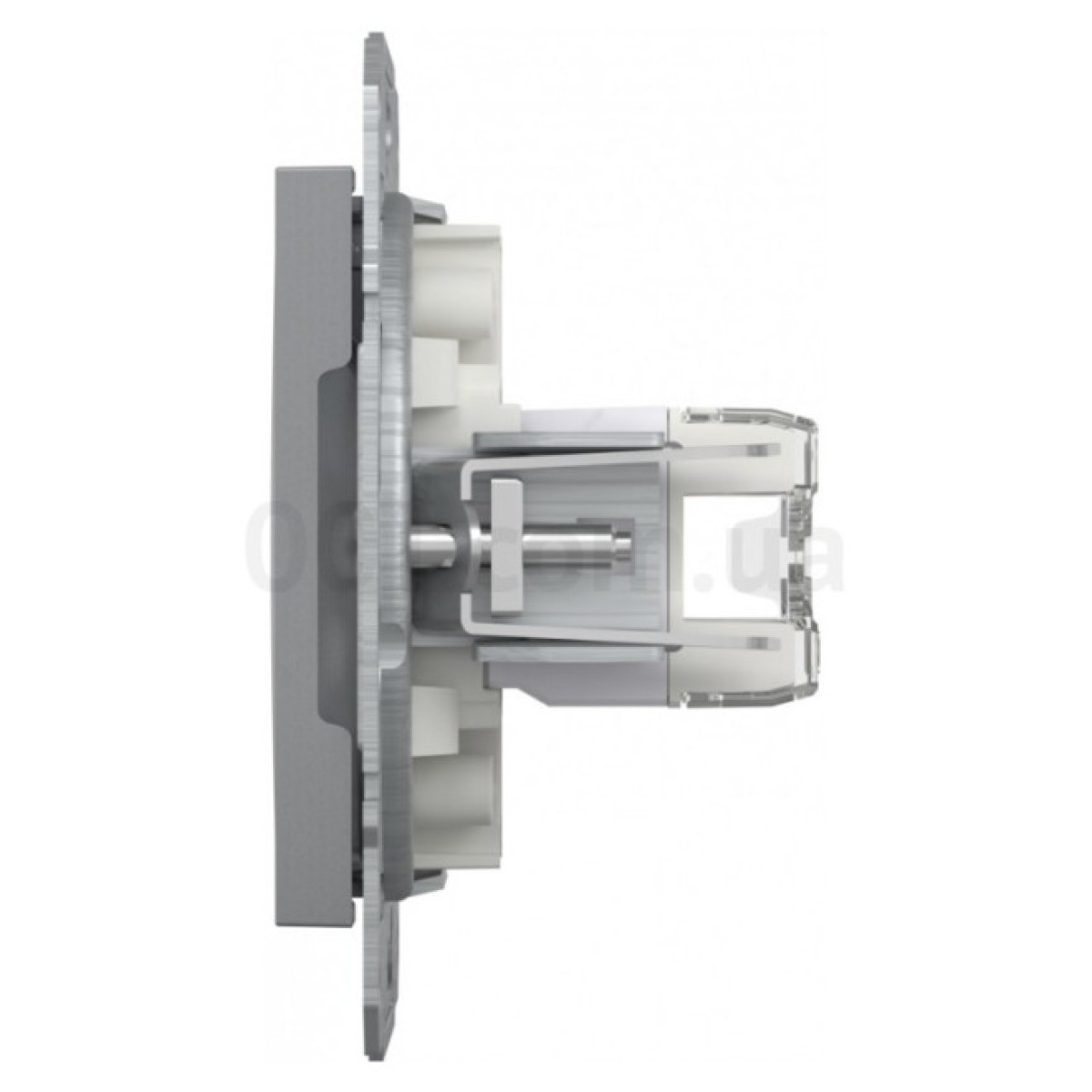 Розетка компьютерная (RJ45) кат.5e UTP двойная Asfora сталь, Schneider Electric 98_98.jpg - фото 5