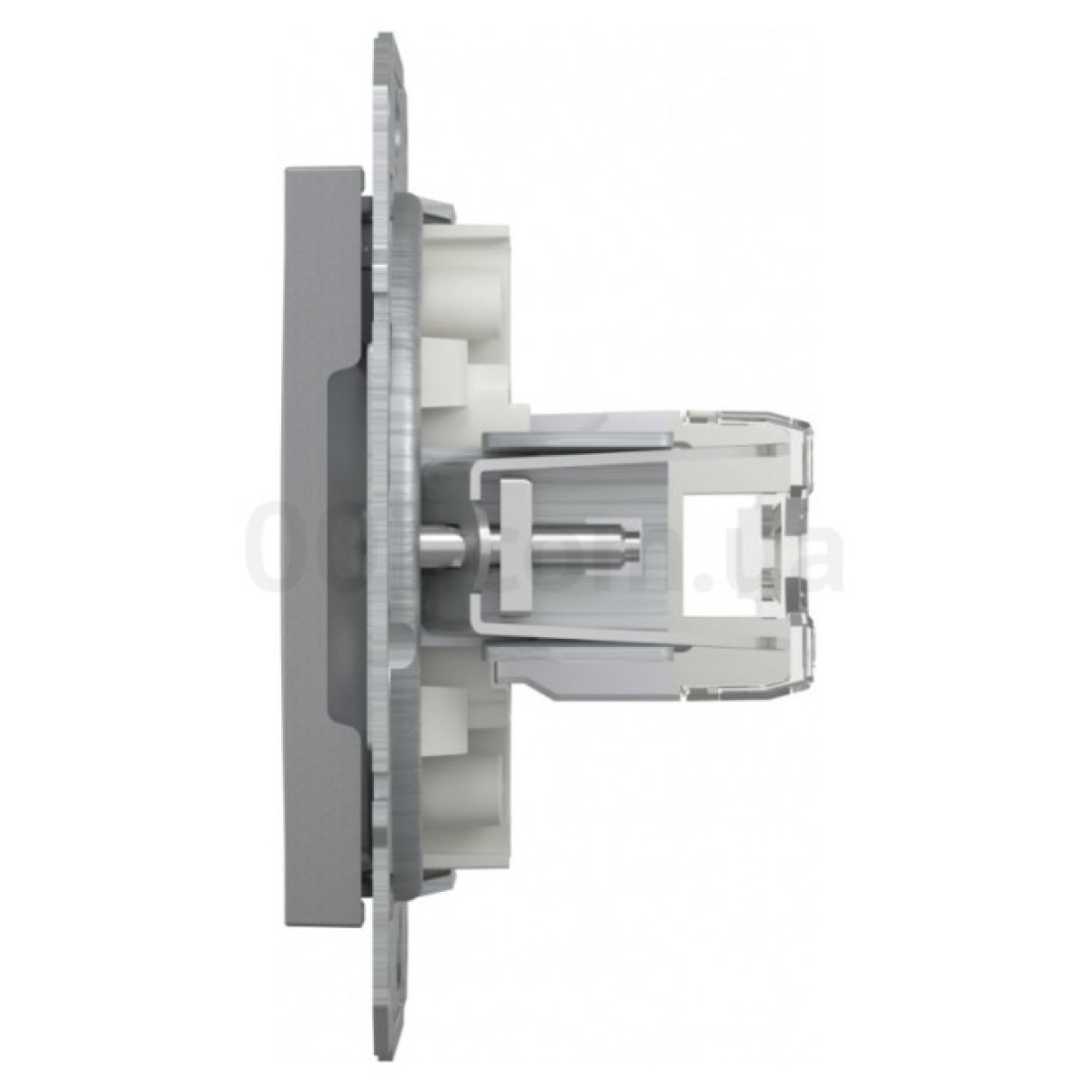 Розетка компьютерная (RJ45) кат.6 UTP Asfora сталь, Schneider Electric 98_98.jpg - фото 8