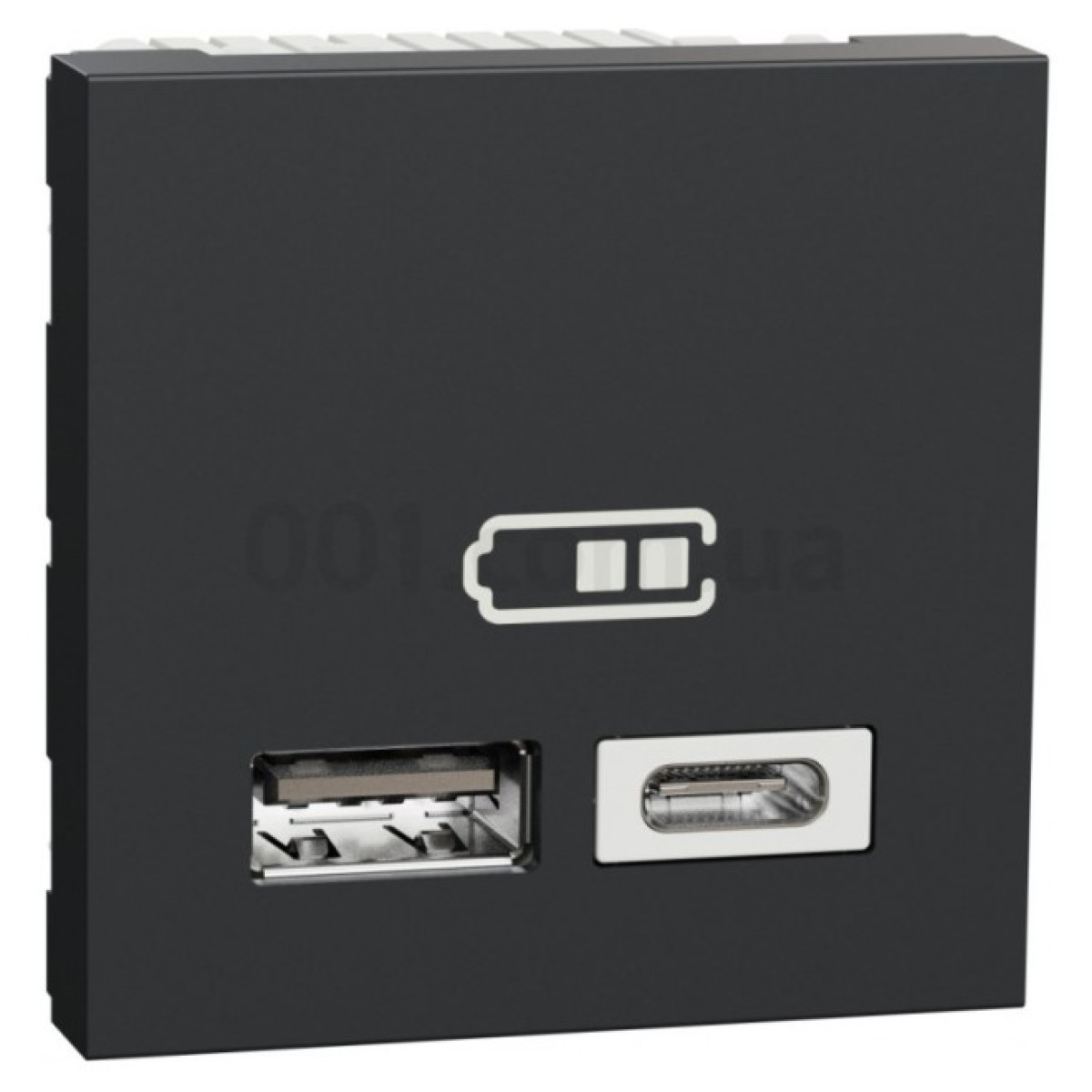 Двойная USB розетка тип A+C Unica New антрацит, Schneider Electric 256_256.jpg