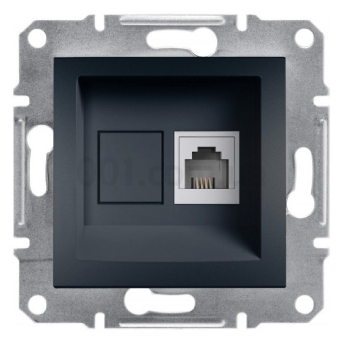 Розетка телефонная (RJ11) Asfora антрацит, Schneider Electric 256_256.jpg