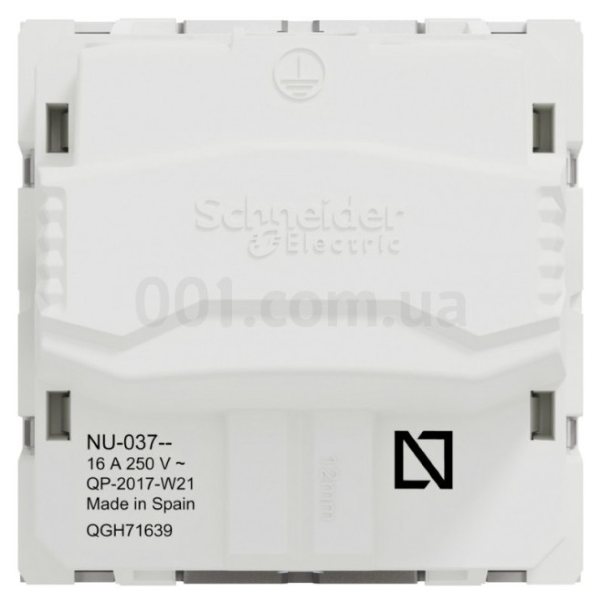 Розетка с з/к и шторками 16А (винтовые зажимы) Unica New алюминий, Schneider Electric 98_98.jpg - фото 2