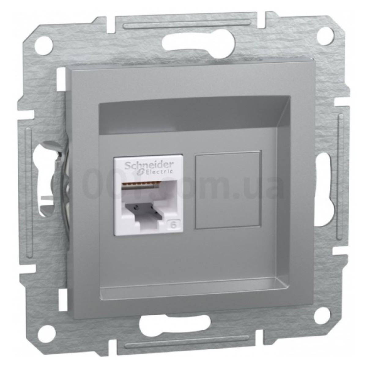 Розетка компьютерная (RJ45) кат.6 UTP Asfora алюминий, Schneider Electric 256_256.jpg