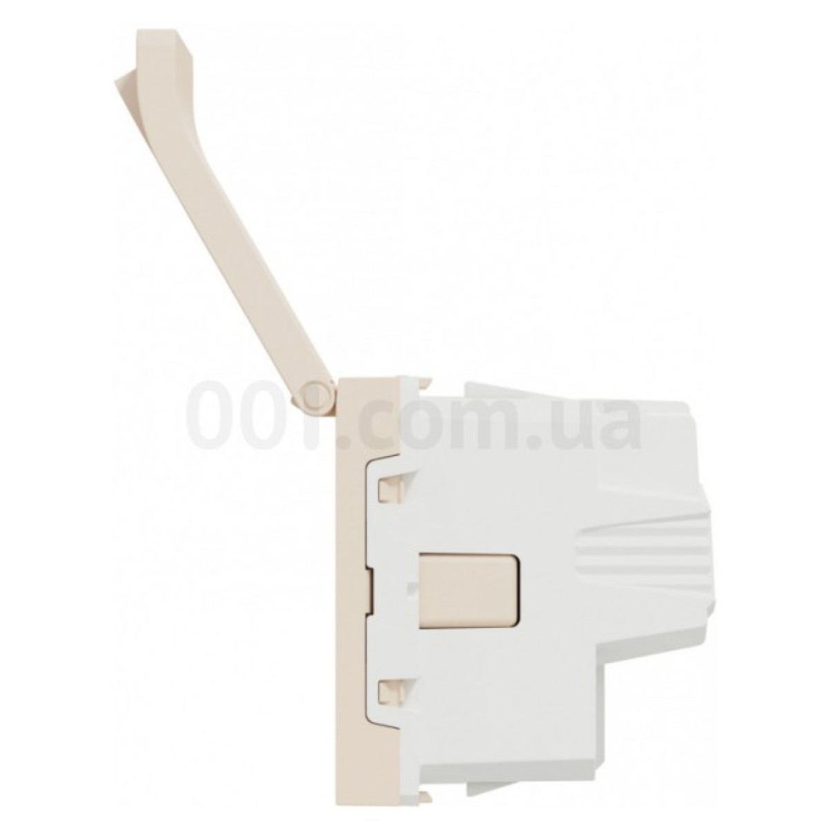 Розетка с з/к, шторками и крышкой 16А (винтовые зажимы) Unica New бежевая, Schneider Electric 98_98.jpg - фото 2