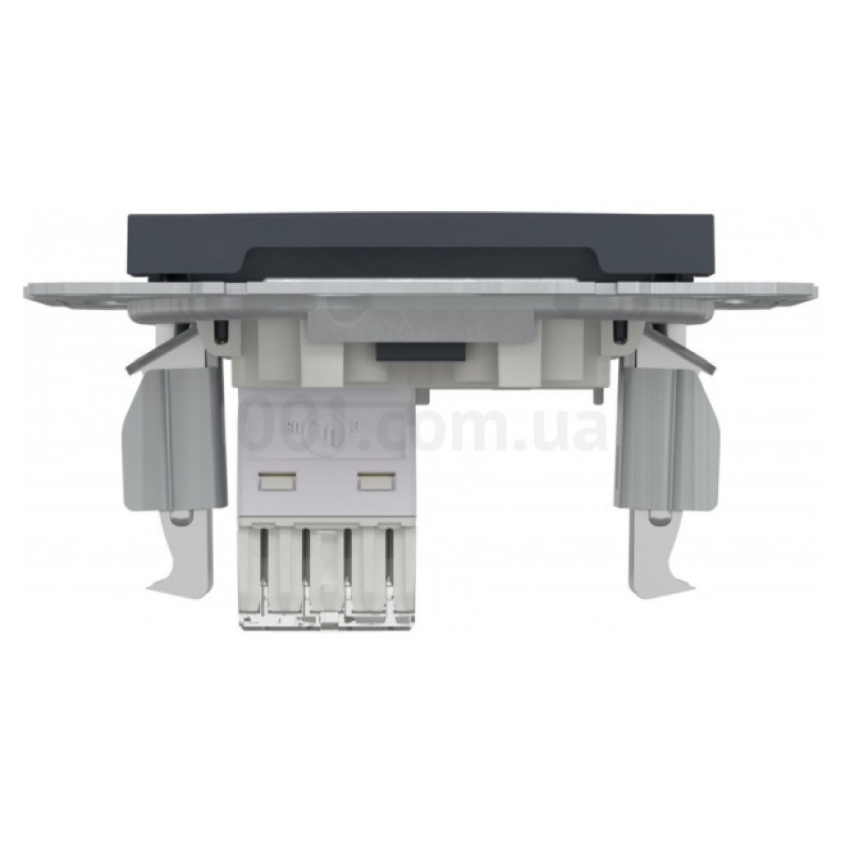 Розетка компьютерная (RJ45) кат.5e STP Asfora антрацит, Schneider Electric 98_98.jpg - фото 6