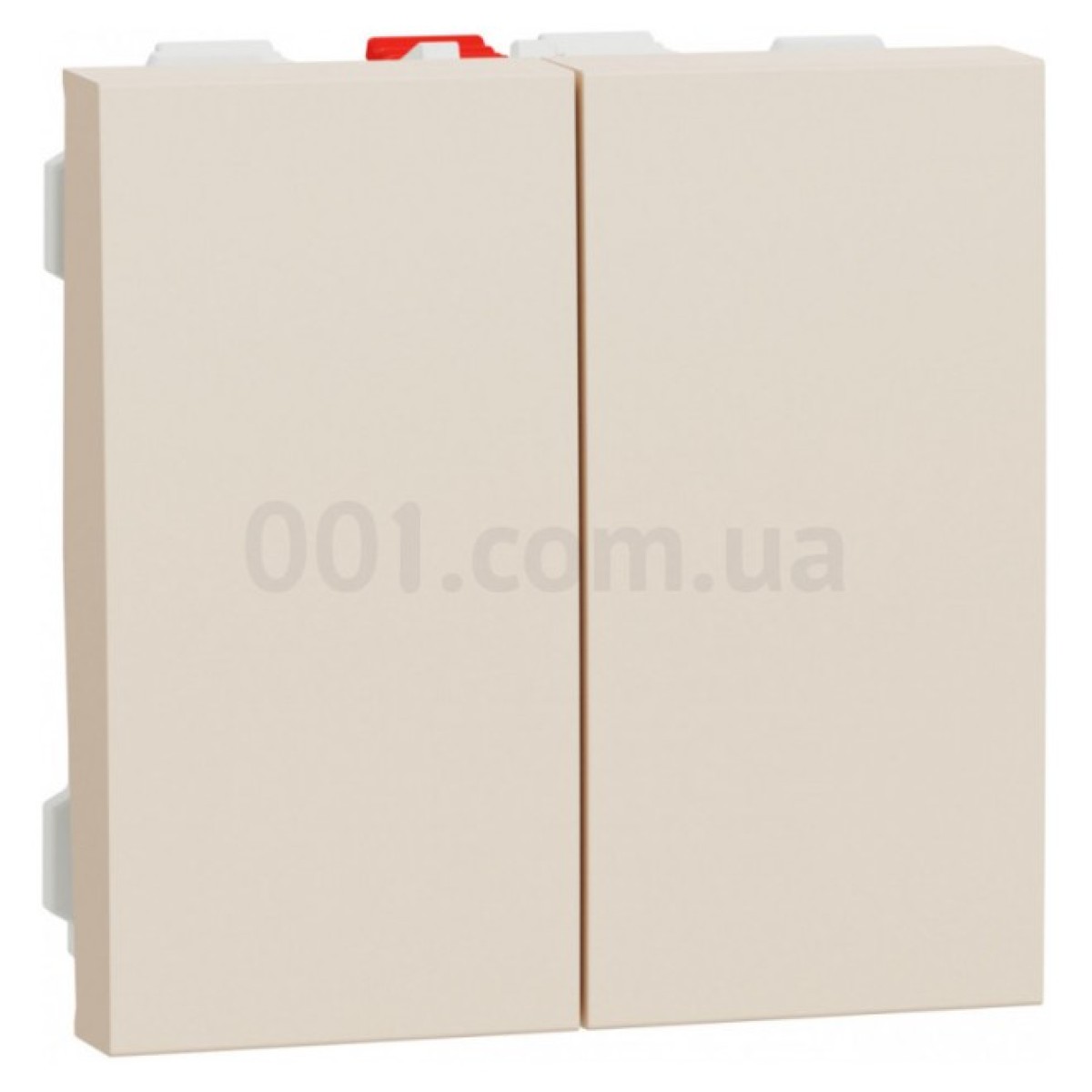 Переключатель 2-клавишный (2 модуля) 10А Unica New бежевый, Schneider Electric 256_256.jpg