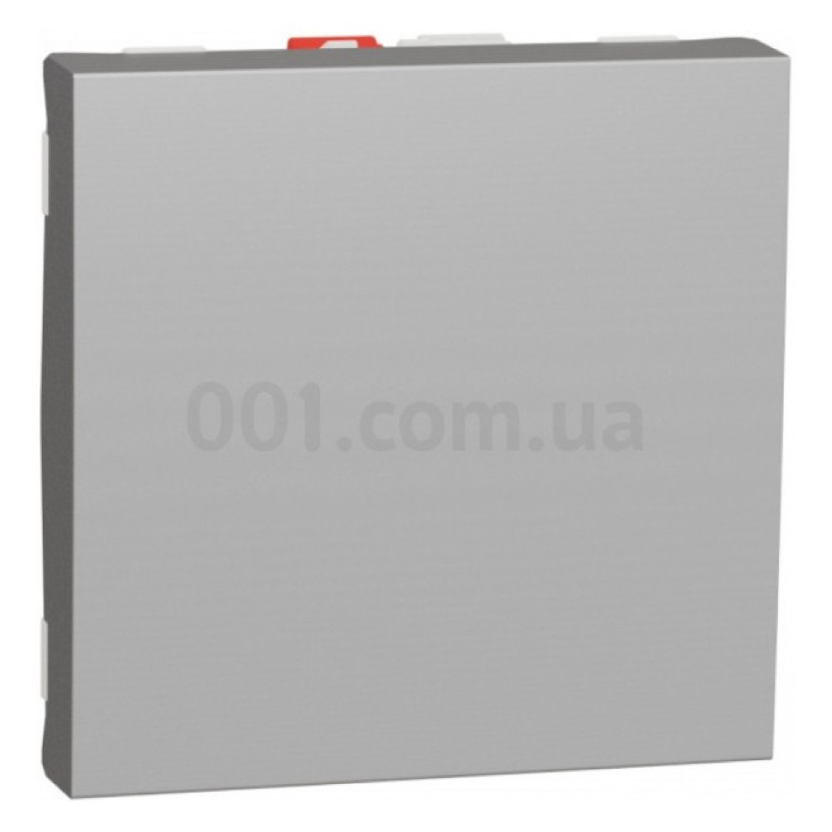 Перемикач 1-клавішний (2 модулі) 10А Unica New алюміній, Schneider Electric 256_256.jpg