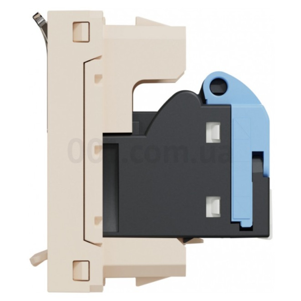Розетка компьютерная RJ45 кат.6 UTP (1 модуль) Unica New бежевая, Schneider Electric 98_98.jpg - фото 2