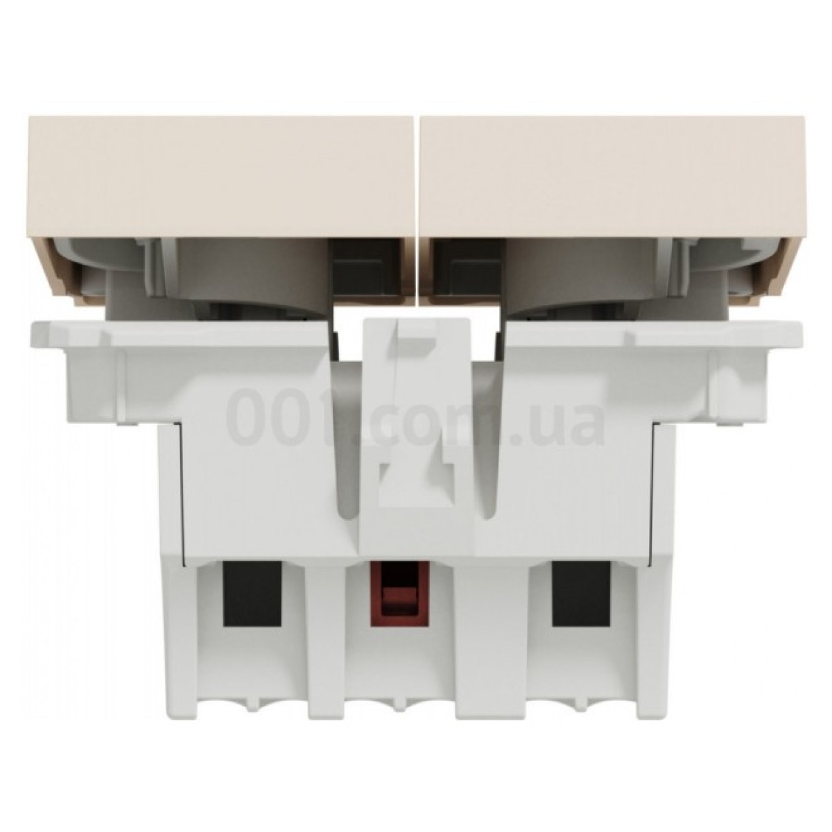 Выключатель 2-клавишный (2 модуля) 10А Unica New бежевый, Schneider Electric 98_98.jpg - фото 2