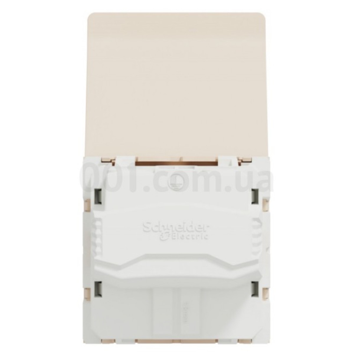 Розетка с з/к, шторками и крышкой 16А (винтовые зажимы) Unica New бежевая, Schneider Electric 98_98.jpg - фото 3
