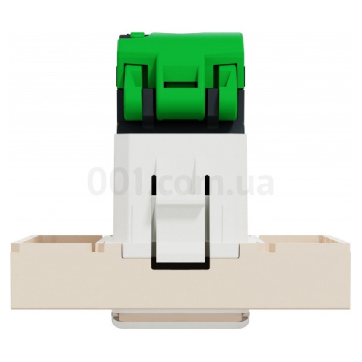 Розетка компьютерная RJ45 кат.5 UTP (2 модуля) Unica New бежевая, Schneider Electric 98_98.jpg - фото 2