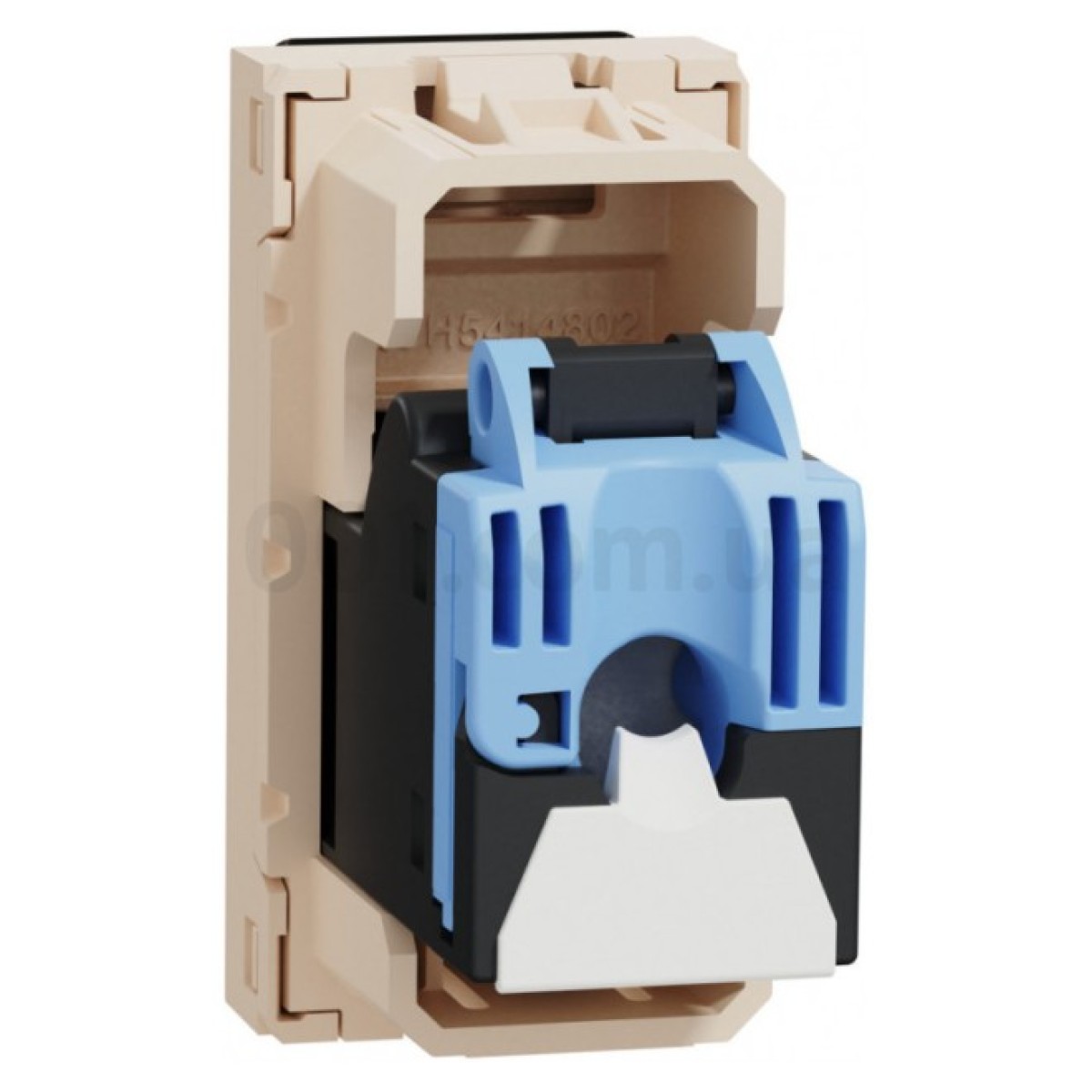 Розетка компьютерная RJ45 кат.6 UTP (1 модуль) Unica New бежевая, Schneider Electric 98_98.jpg - фото 4