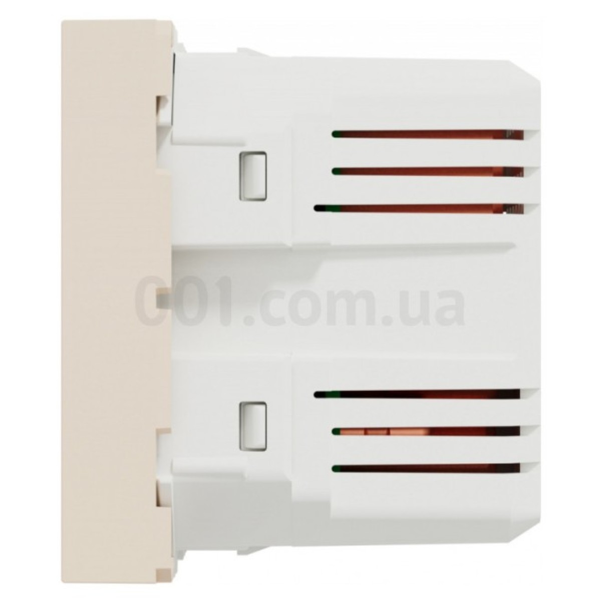 Розетка USB 2.0 двойная 2.1А тип A+A (2 модуля) Unica New бежевая, Schneider Electric 98_98.jpg - фото 2