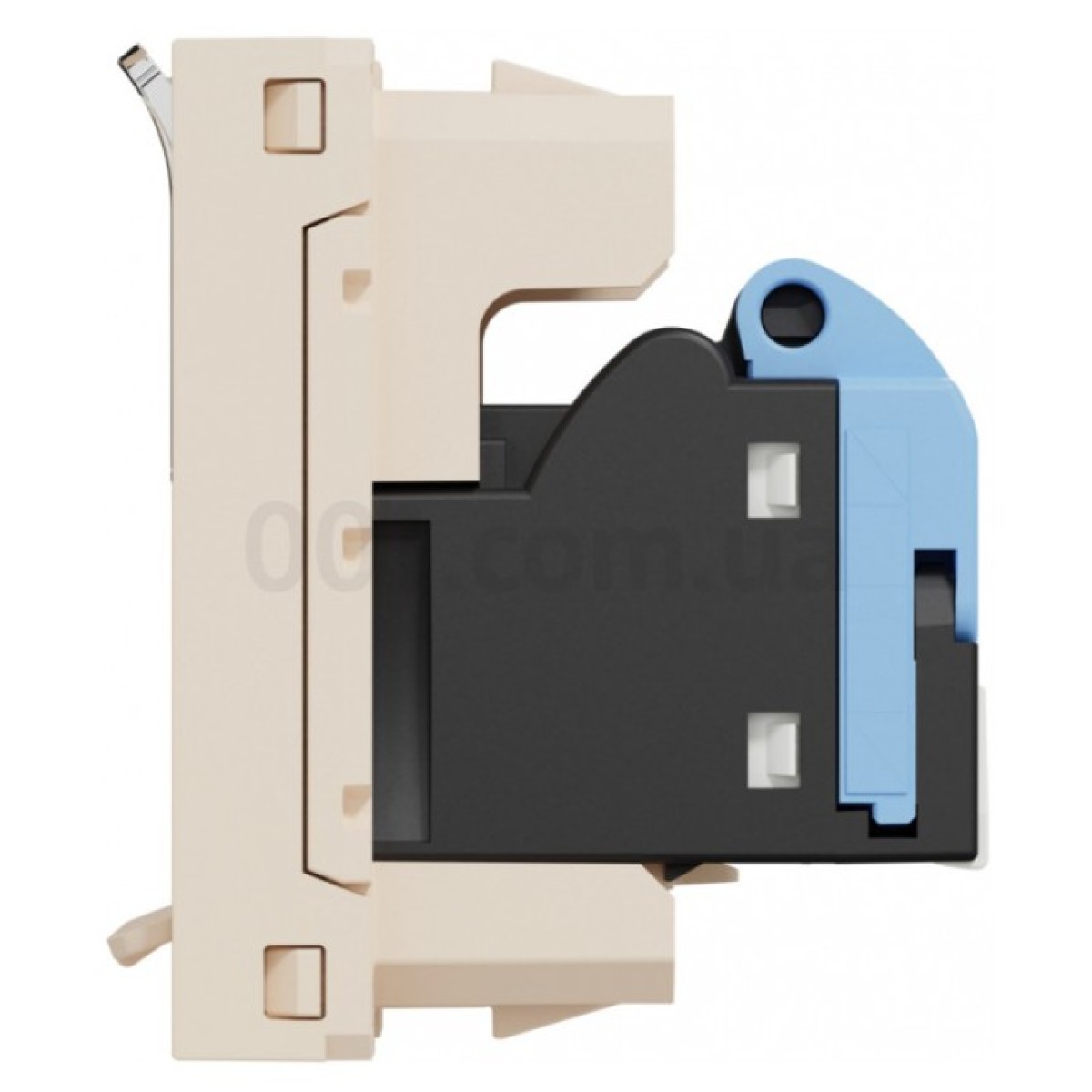 Розетка компьютерная RJ45 кат.5 UTP (1 модуль) Unica New бежевая, Schneider Electric 98_98.jpg - фото 3