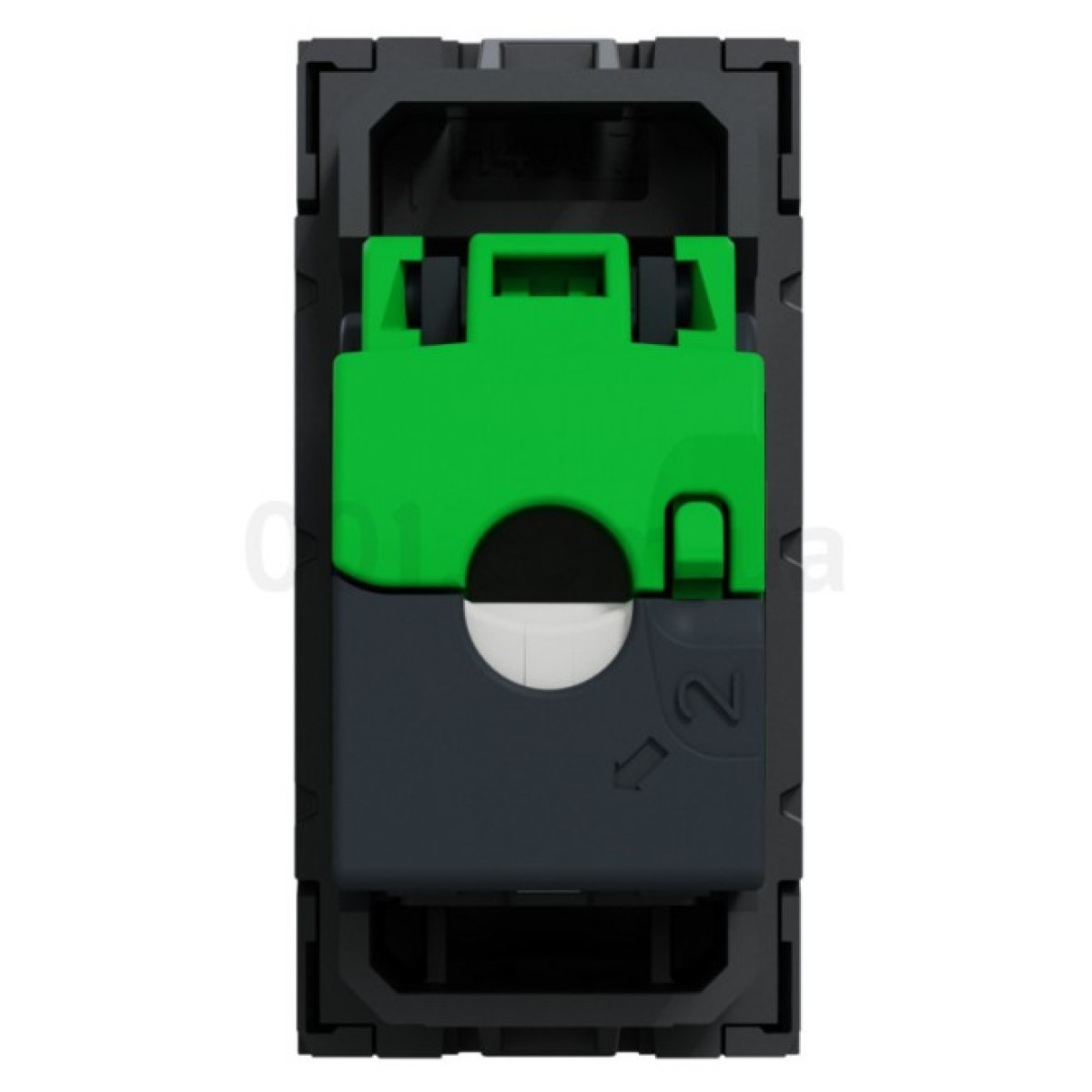 Розетка компьютерная RJ45 кат.6 UTP (1 модуль) Unica New антрацит, Schneider Electric 98_98.jpg - фото 4