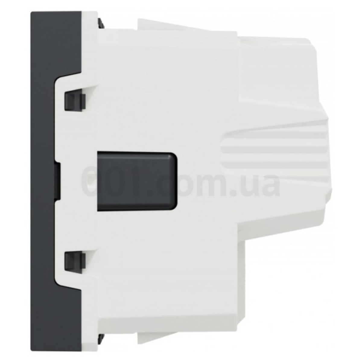 Розетка с з/к и шторками 16А (винтовые зажимы) Unica New антрацит, Schneider Electric 98_98.jpg - фото 6