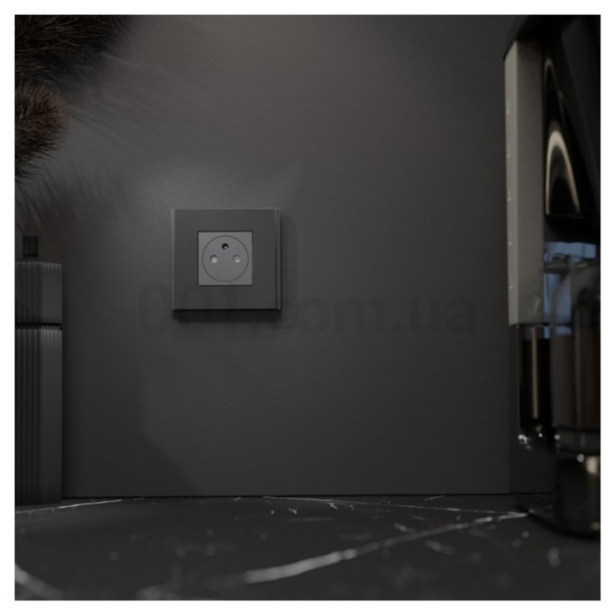 Рамка 1-постовая Unica Deco Material каучук, Schneider Electric 98_98.jpg - фото 2