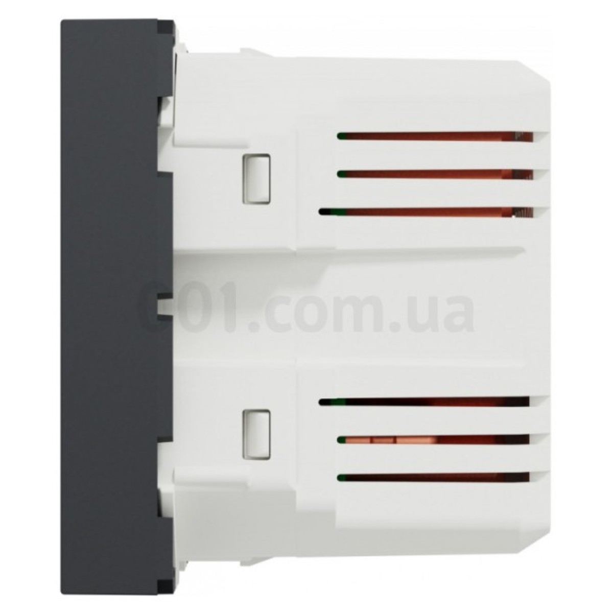 Розетка USB 2.0 двойная 2.1А тип A+A (2 модуля) Unica New антрацит, Schneider Electric 98_98.jpg - фото 2